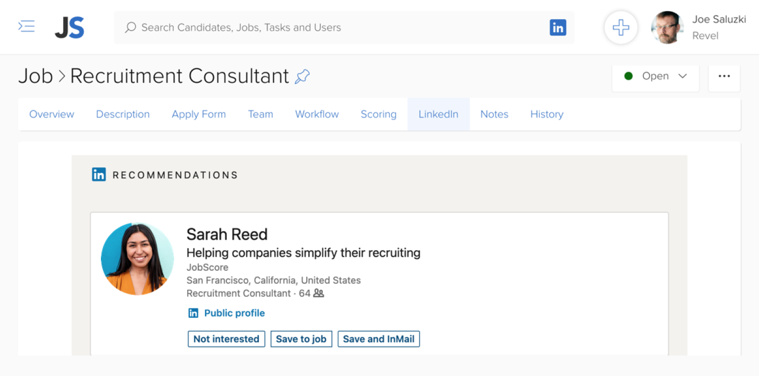 Email template for candidate communication to make the hiring process faster.