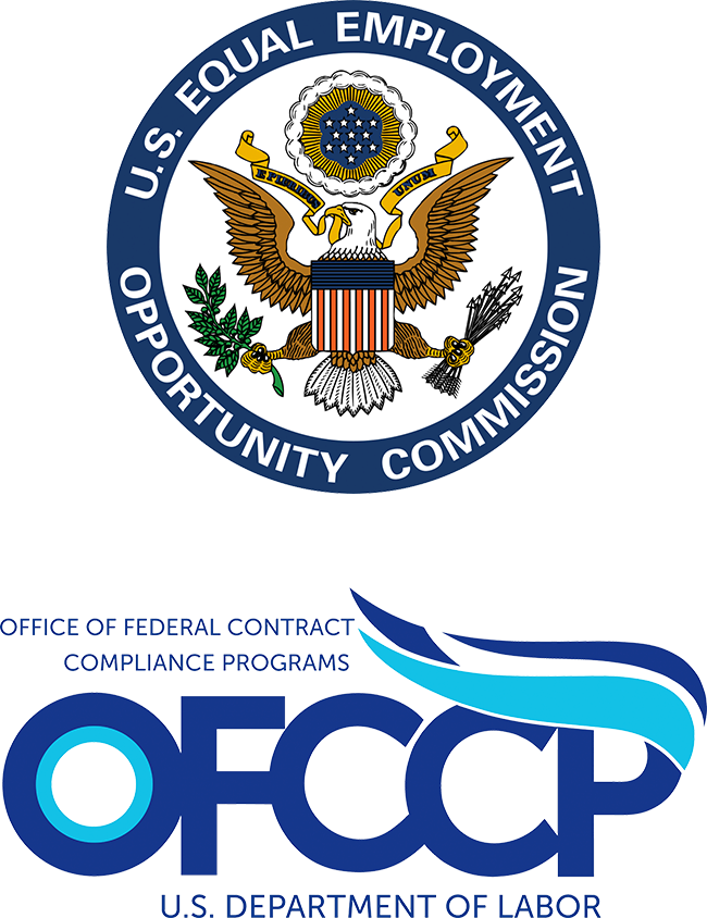 Official EEO & OFCCP logos.